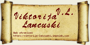 Viktorija Lančuški vizit kartica